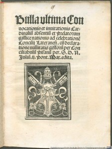 1512 bull from Pope Julius II