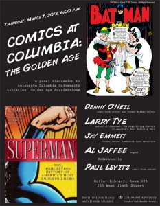 Comics at Columbia: the Golden Age