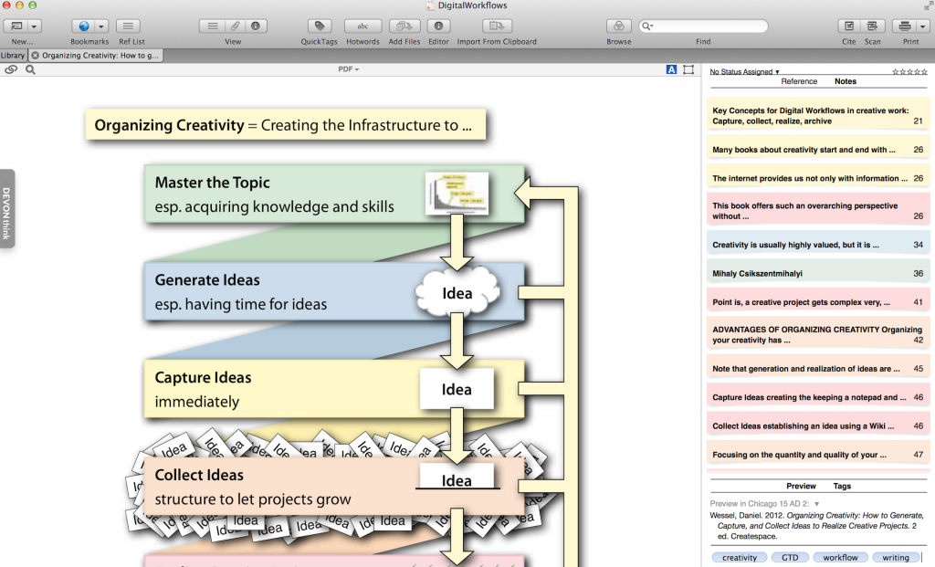 Annotating on Sente 6