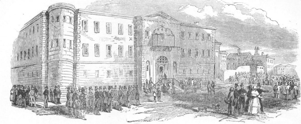 Newgate Prison, where many of those tried at the Old Bailey served their sentences.