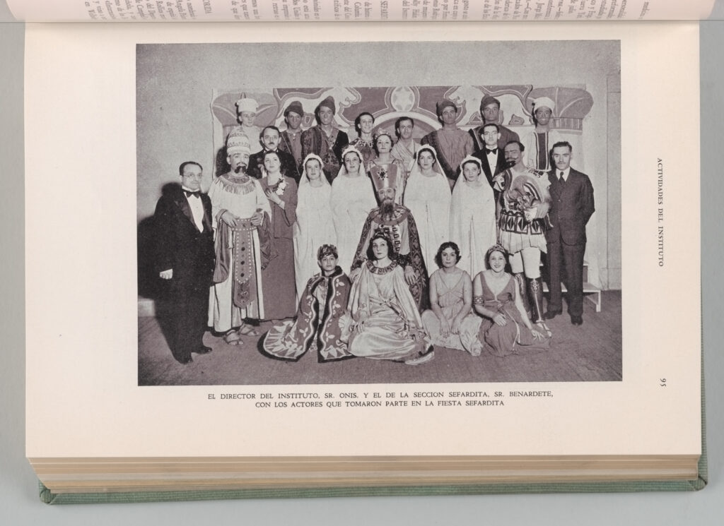 Group of people dressed in costumes representing Sephardic Jews