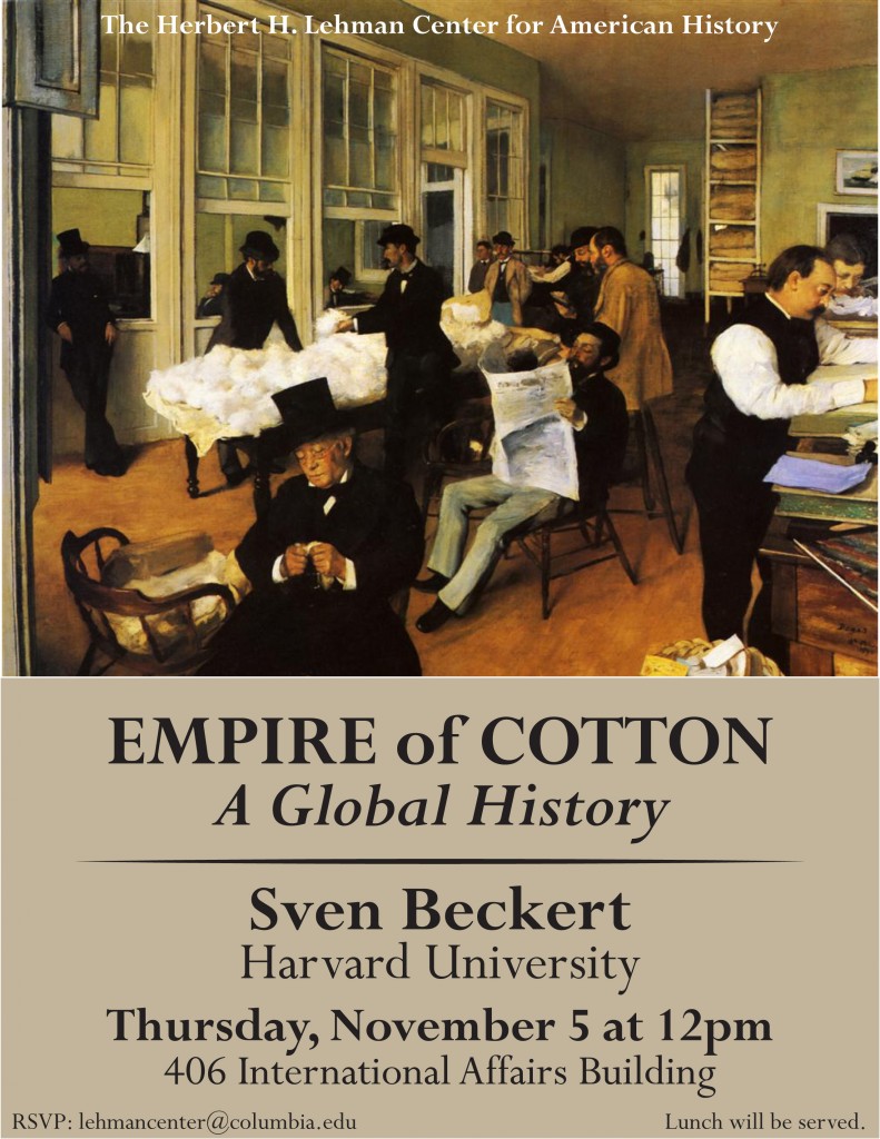 Lehman Center - Beckert Empire of Cotton