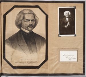 Frederick Douglass page from Gumby Scrapbooks